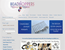 Tablet Screenshot of beadhoppers.com